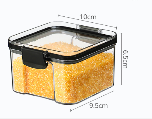 Moisture-Proof Clear Plastic Food Storage Container, Pantry Storage Canister for Rice, Pasta, Cereal, Flour, Sugar, Coffee, Tea, Beans, Snacks, Kitchen Organization & Pantry Essentials