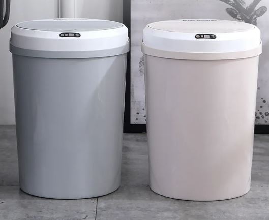 Smart Touchless Trash Can with Motion Sensor – Automatic Garbage Can with Lid, Hands-Free Kitchen Trash Bin, Odor-Control Waste Basket for Bathroom, Bedroom, Office, Laundry Room & Home, Modern Home Organization